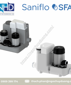 Máy bơm nâng thoát nước thải xámchính hãng Saniflo Sanicom Series Sanicom 1, Sanicom 2