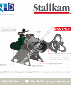 1. Máy ép phân tách nước Stallkamp PSS 4:5.5-550 PSS 4:5.5-550, PSS-mES 4:5.5-550, PSS-mEL 4:5.5-550