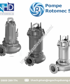 Bơm chìm vortex DN65 POMPE ROTOMEC RS 654 - 1219, RS 656:2 - 1185K3, RS 651:6 - 1219 F2