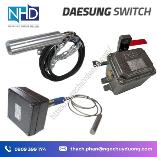 Công tắc báo mức điện dung Daesung cảm biến mức vật liệu cho silo & bồn chứa công nghiệp