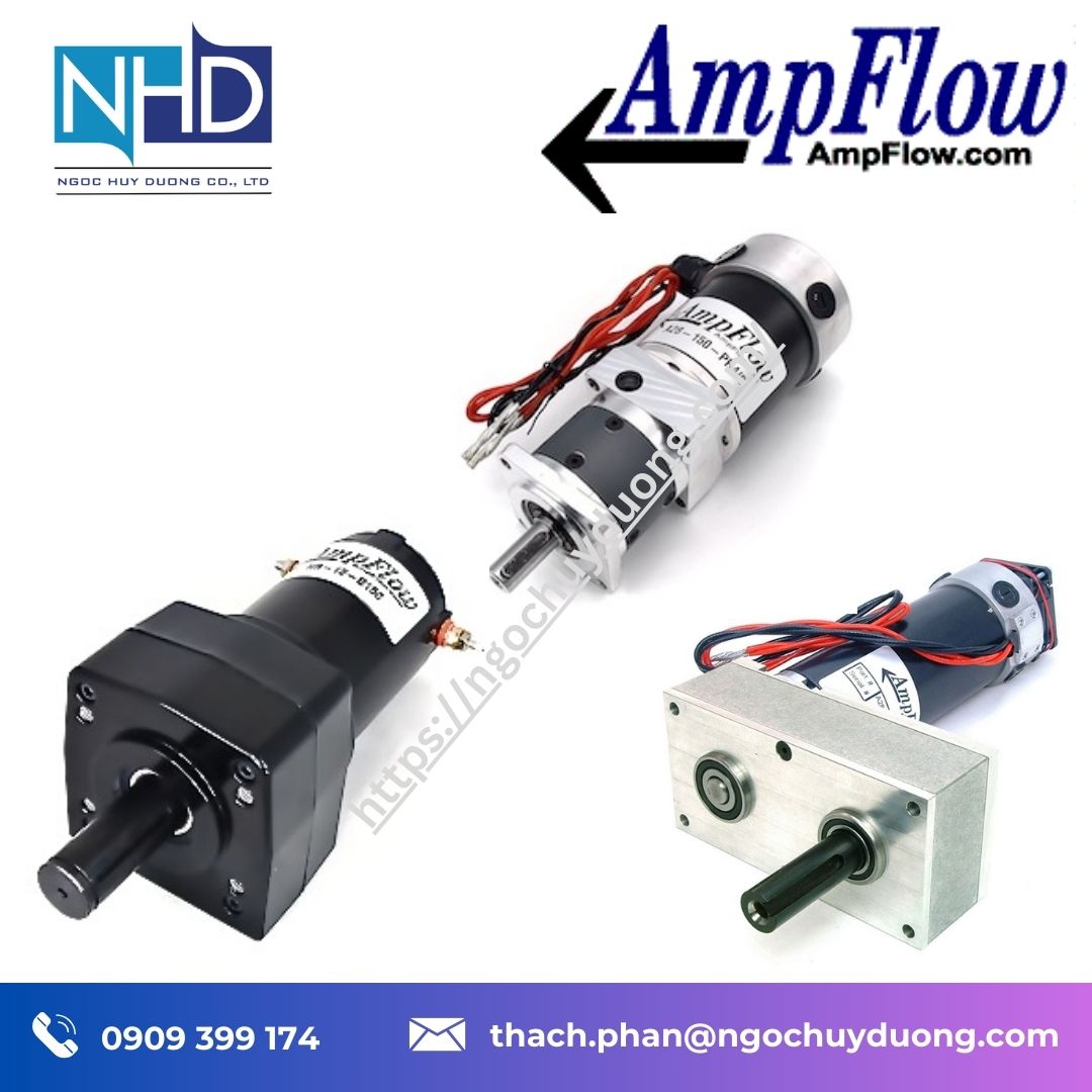 Động cơ giảm tốc moment lớn AmpFlow HR-24-G150 tốc độ thấp, lực kéo lớn