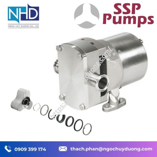 Bơm cánh gạt quay nhập UK SSP OptiLobe 22 – 0.17 l:100 rev, DN40