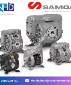 Bơm màng SAMOA DirectFlo® DC20-PVDF – Thân PVDF, màng PTFE – chống ăn mòn mạnh, axit:kiềm đặc