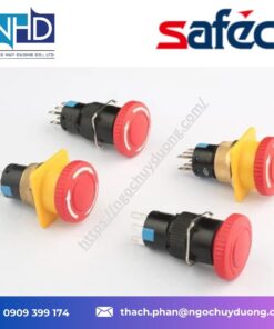 Nút nhấn HLAUTO A22B-21-R HLAUTO – Nút nhấn Ø22mm màu đỏ, có đèn LED, 1NO + 1NC