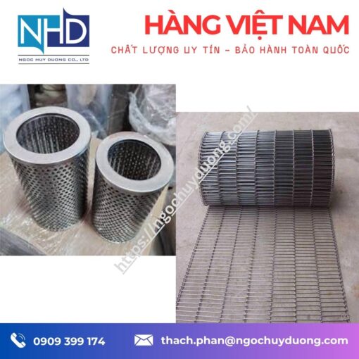 Huy Dương - xưởng thiết kế gia công Ống lọc dây nêm Inox theo yêu cầu
