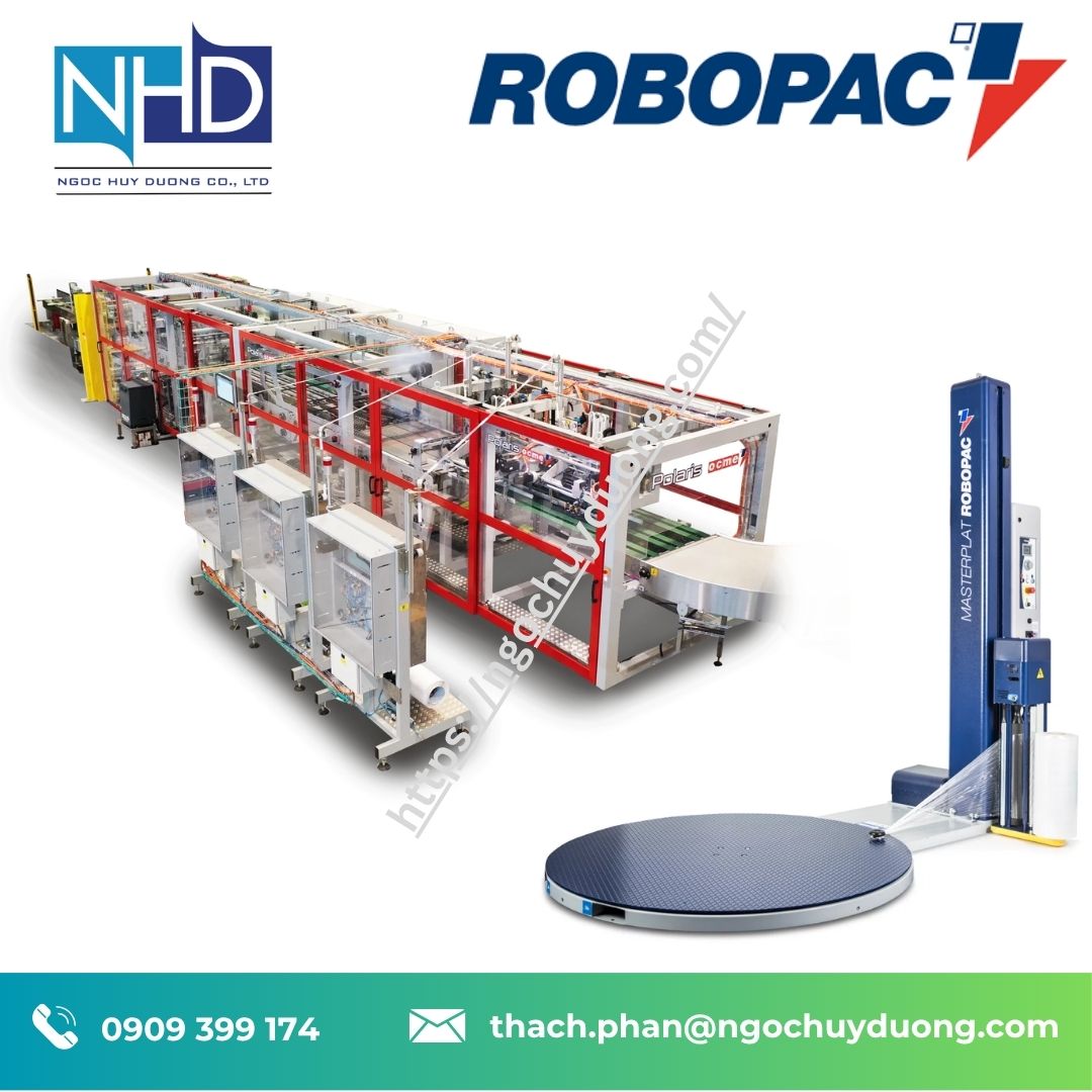 Máy đóng gói giỏ carton ROBOPAC POLARIS 40 thùng/phút