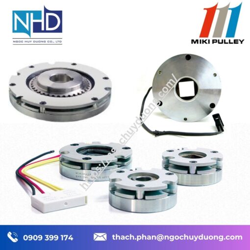 Phân phối Phanh lò xo điện từ Miki Pulley BXH Tải lớn, momen 4 ~ 44 Nm giá rẻ, chính hãng