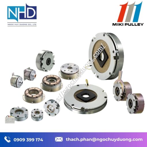 Phanh lò xo điện từ servo Miki Pulley BXW L:H:S Momen 0.12 ~ 5.2 Nm Việt Nam