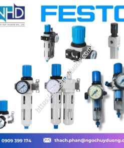 Phụ kiện LFR MIDI Festo đồng hồ áp G1:8–G1:4, U-BR MIDI (giá đỡ), cốc kim loại, module nối FRL