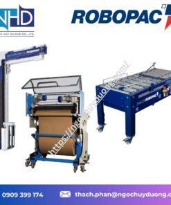 máy căn chỉnh thùng carton SPACER Inox 304 Robopac Khung inox, phù hợp thực phẩm–dược, chống ăn mòn