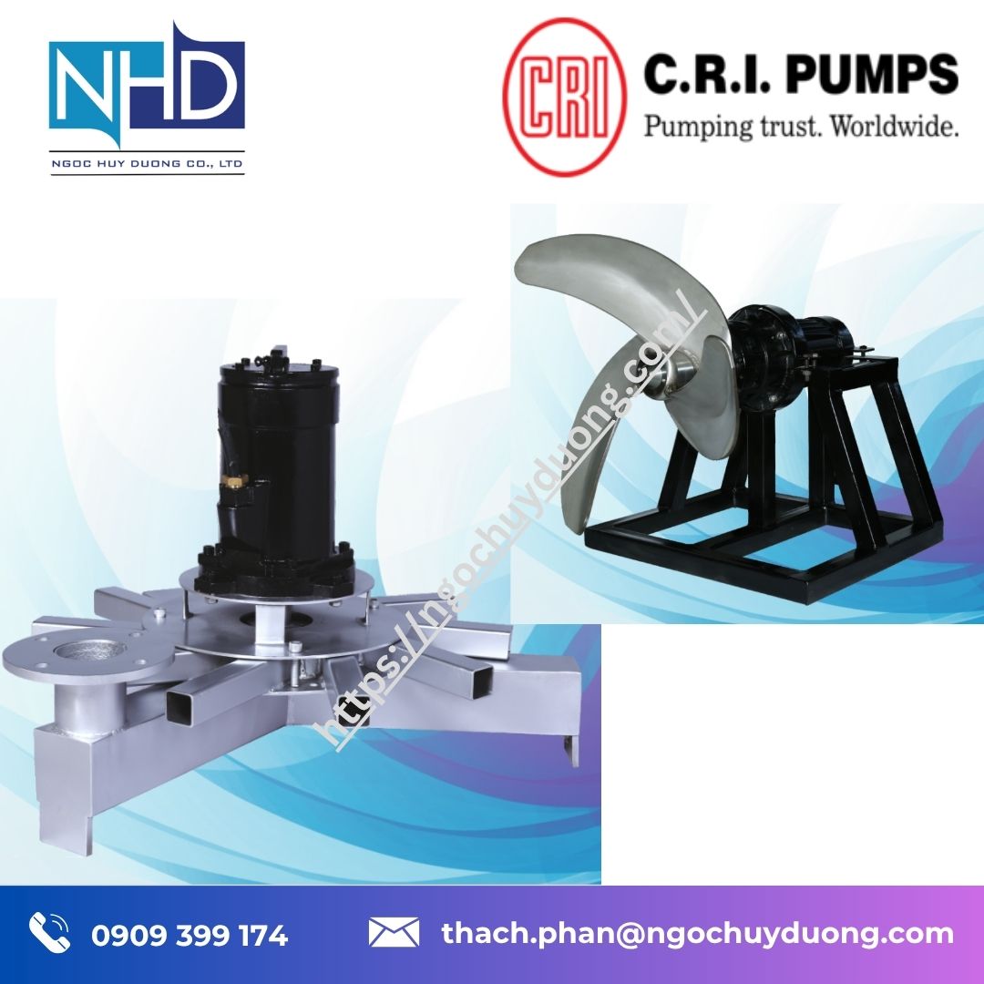 2 Ngọc Huy Dương – Nhà phân phối máy khuấy chìm C.R.I Pump tại Việt Nam