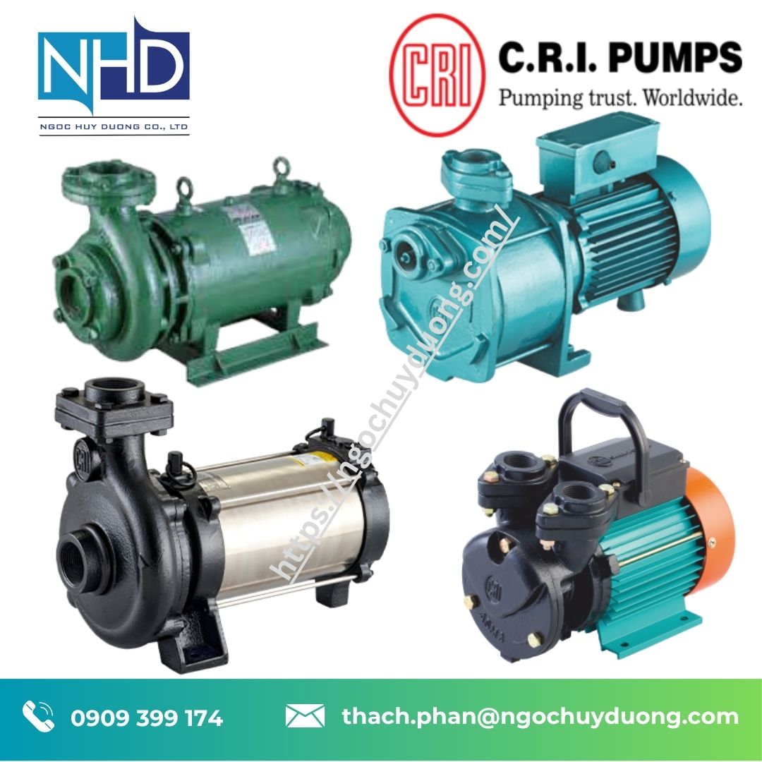 25 Bơm chìm nước thải C.R.I Pump 2.2 kW giá kho