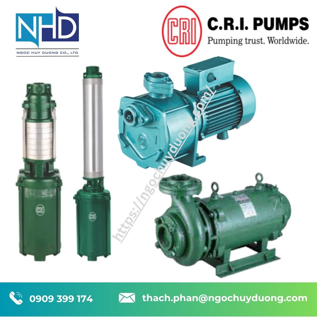 27 Bơm giếng khoan C.R.I Pump AJ & BP 1.5 kW
