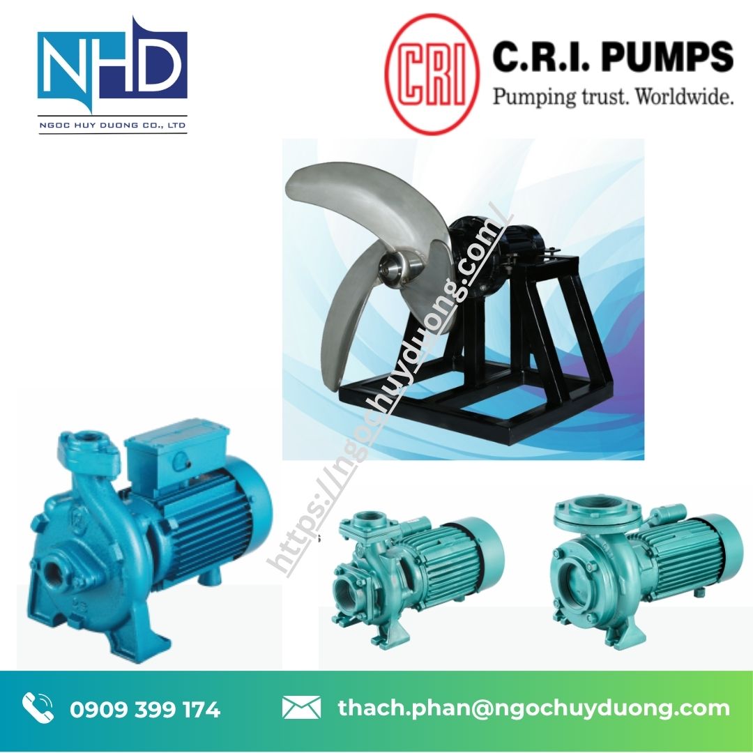 3 So Sánh máy khuấy chìm C.R.I Pump MD Và TP Series