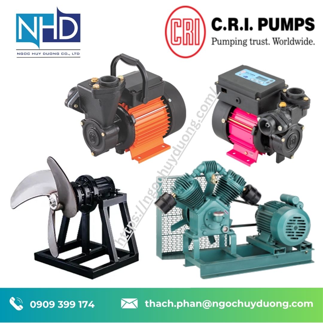 5 Bơm Chìm Giếng Hở C.R.I Pump RYKER 2,2kW