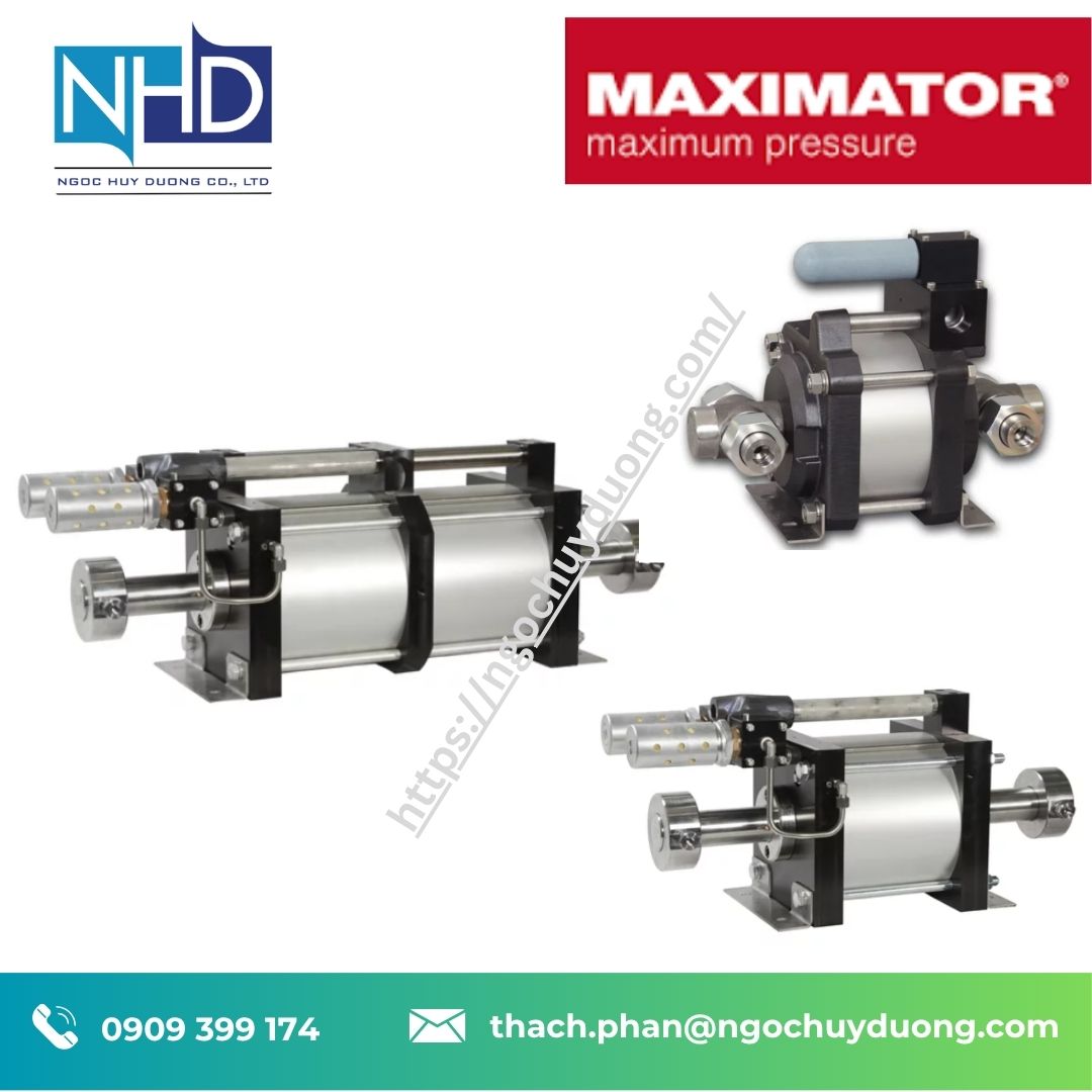 Bơm Maximator GPD…-2 Series – Hai piston 7.000 bar