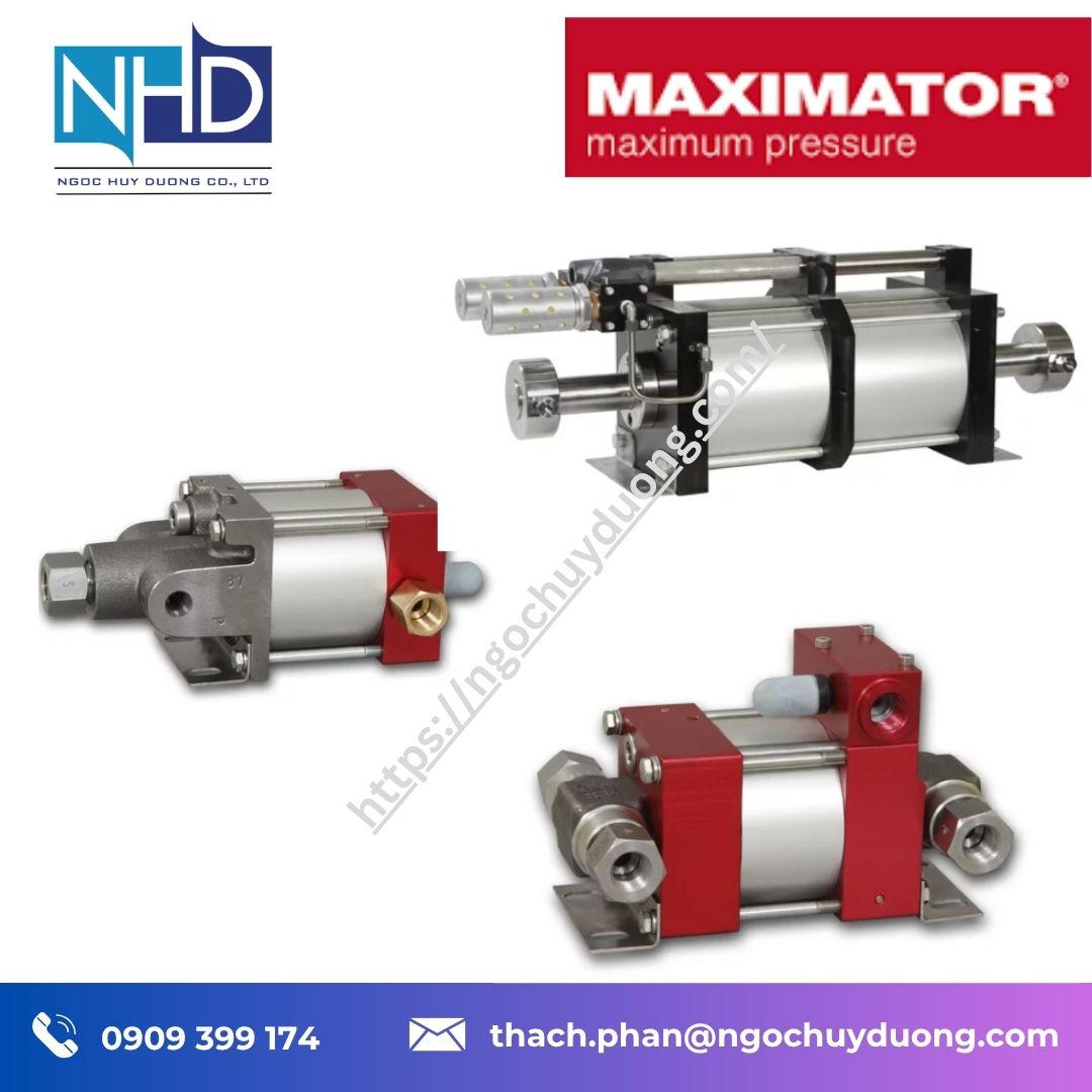 Đại lý giá tốt Bơm Maximator GPD…-2 Series – Hai piston 7.000 bar