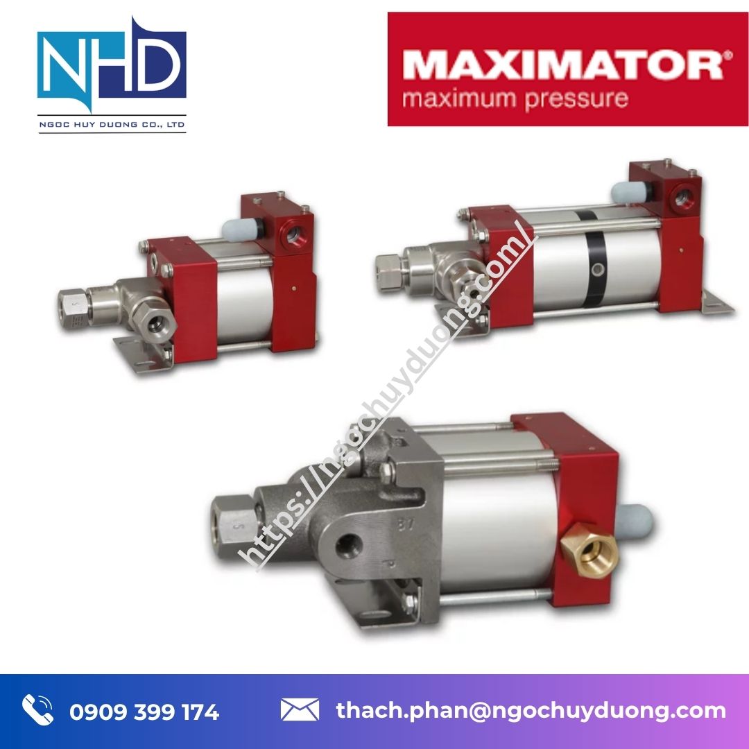 Đại lý giá tốt Bơm thủy lực khí nén Maximator MO Series Giá tốt