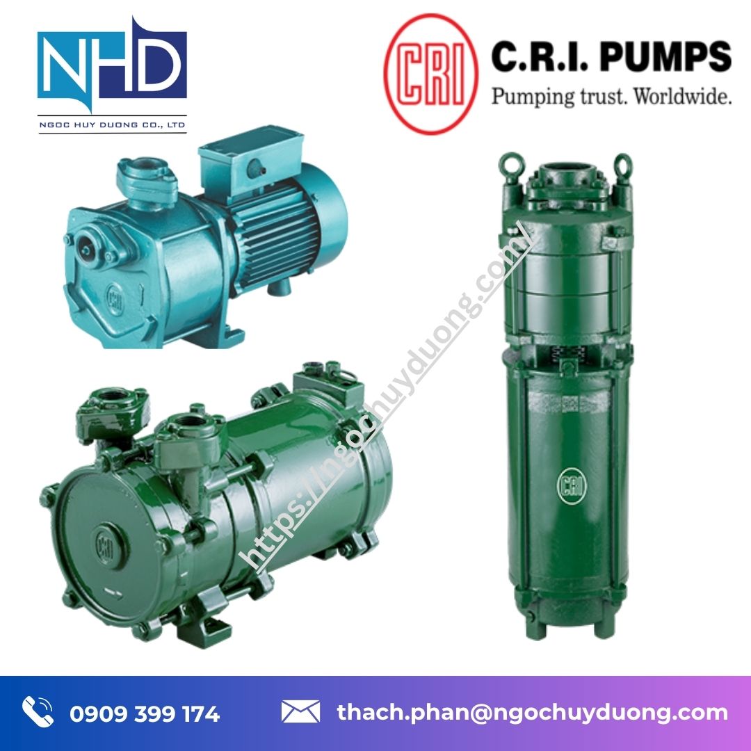 Ngọc Huy Dương – đơn vị phân phối Bơm Chìm Giếng Hở C.R.I Pump CSS Series tại Việt Nam, giá tốt, hàng sẵn, giao nhanh toàn quốc.