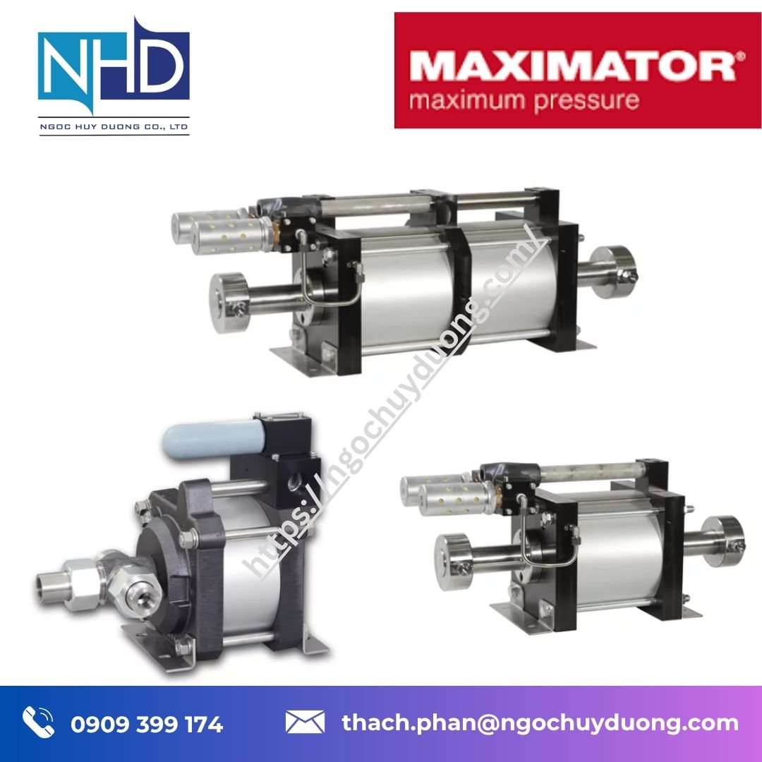 Tổng kho hàng sẵn Bơm Maximator GPD…-2 Series – Hai piston 7.000 bar