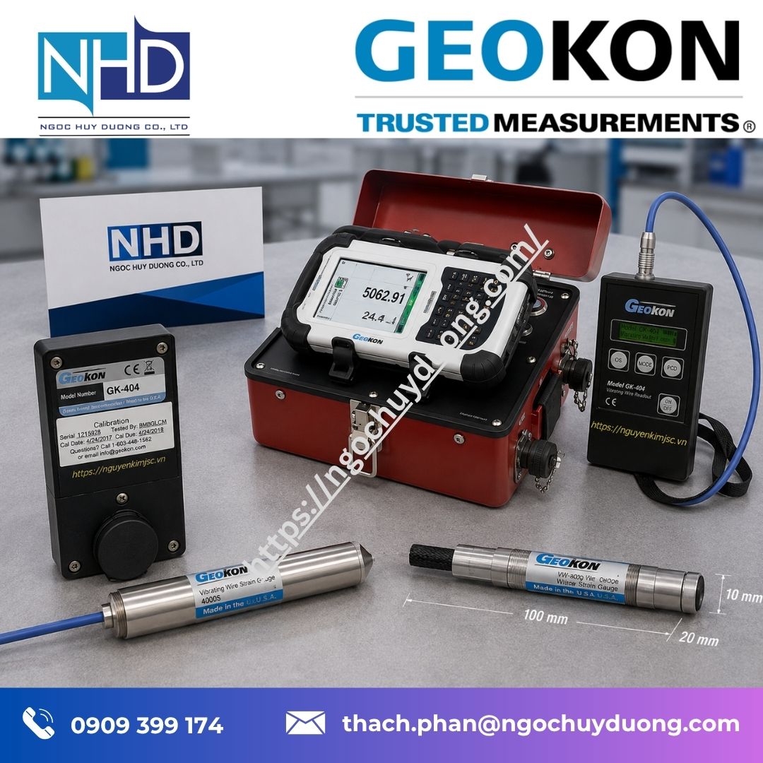 11 Mua cảm biến độ lún GK4900, cáp GEOKON chính hãng