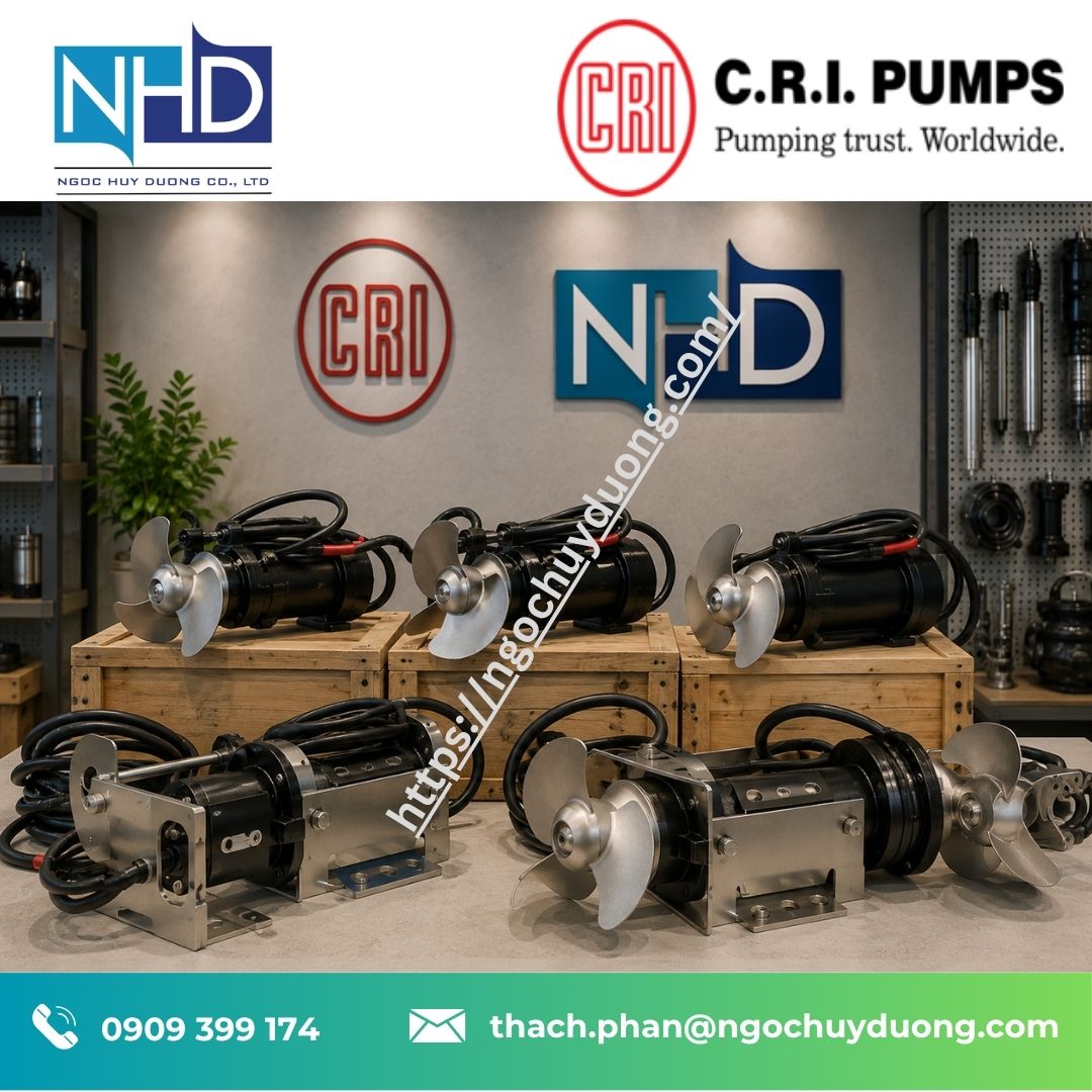 21 Máy khuấy chìm C.R.I. – MDTP Series cho xử lý nước và nước thải