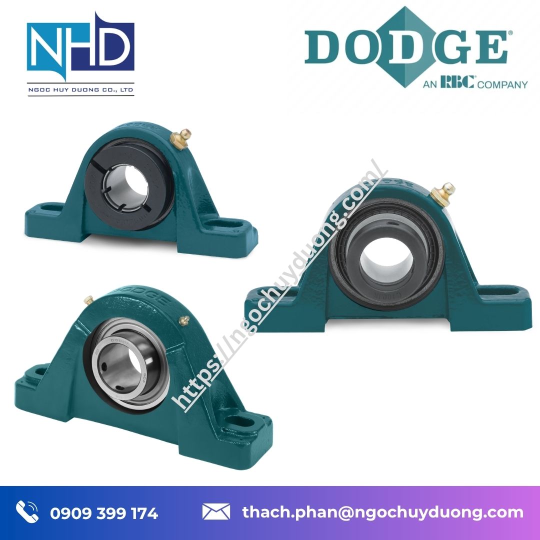Đại lý giá tốt Vòng bi gối đỡ DODGE Grip Tight® chính hãng – Khóa trục đồng tâm, tháo lắp nhanh