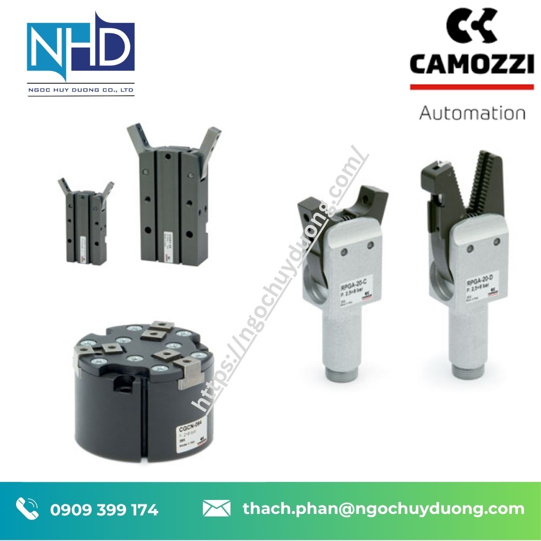 Tay gắp robot khí nén Camozzi Grippers – Chính hãng, báo giá nhanh