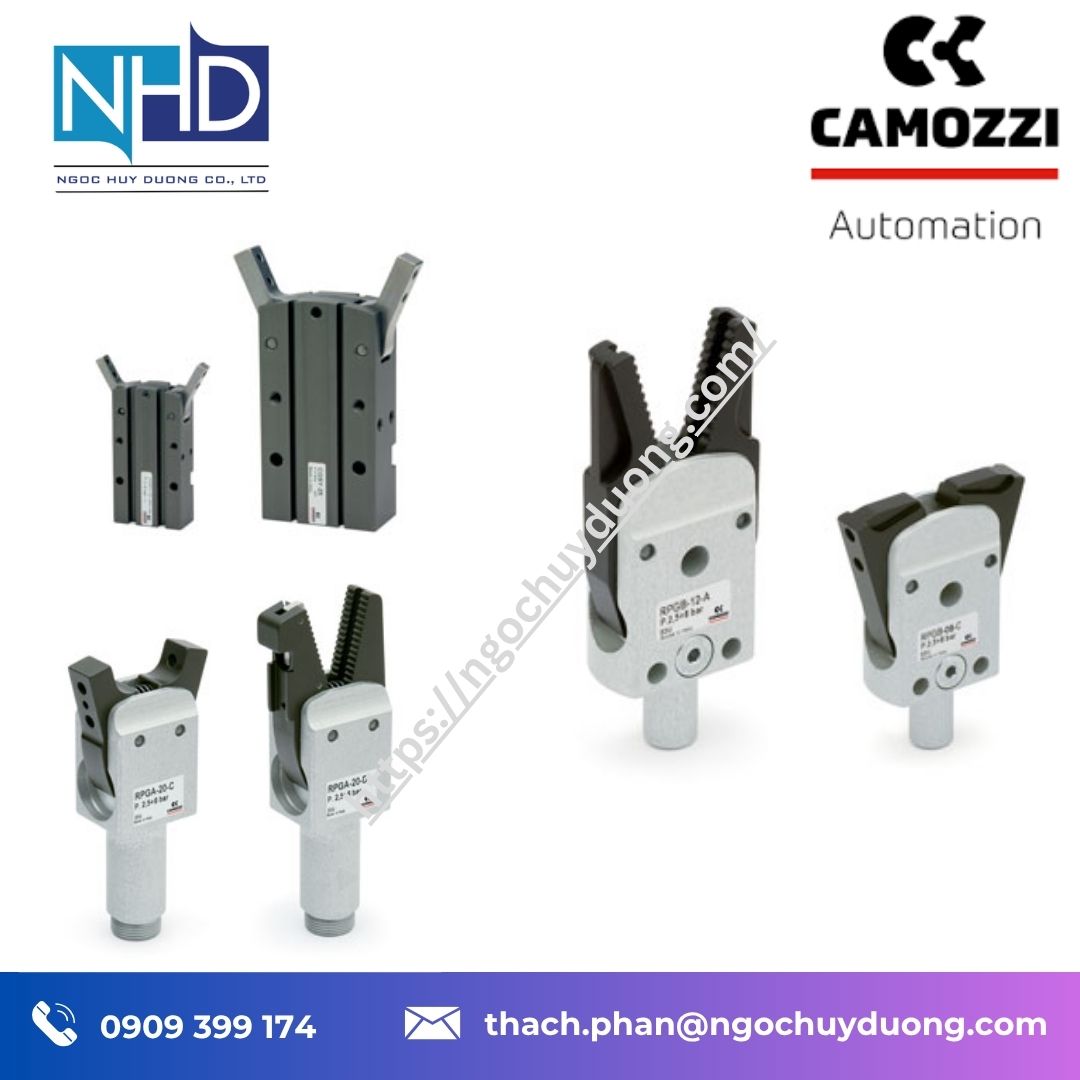 Tổng kho hàng sẵn Tay gắp robot khí nén Camozzi Grippers – Chính hãng, báo giá nhanh