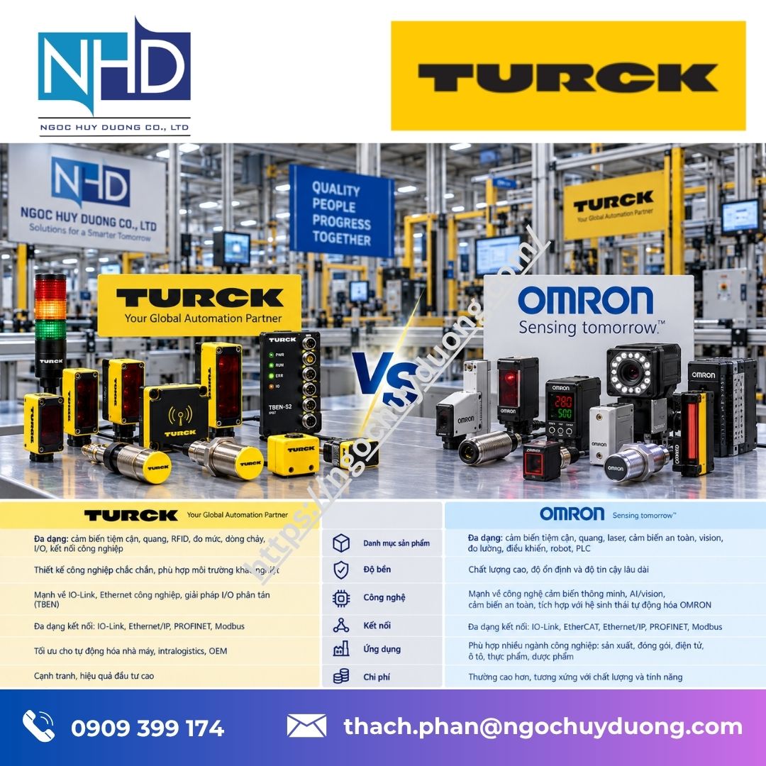 10 Chọn cảm biến sensor Turck hay OMRON