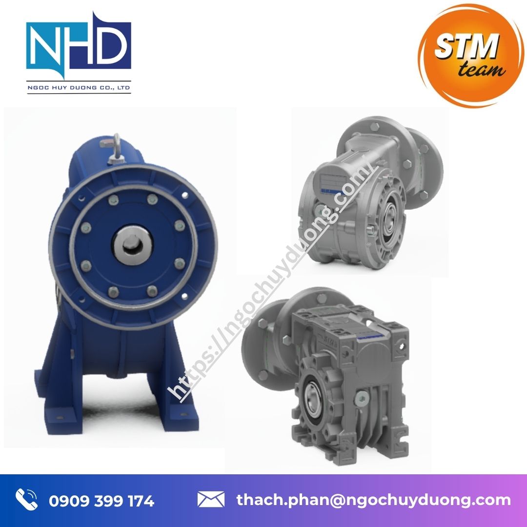 Đại lý giá tốt Hộp số trục vít STM chính hãng – Helical Worm, R và U
