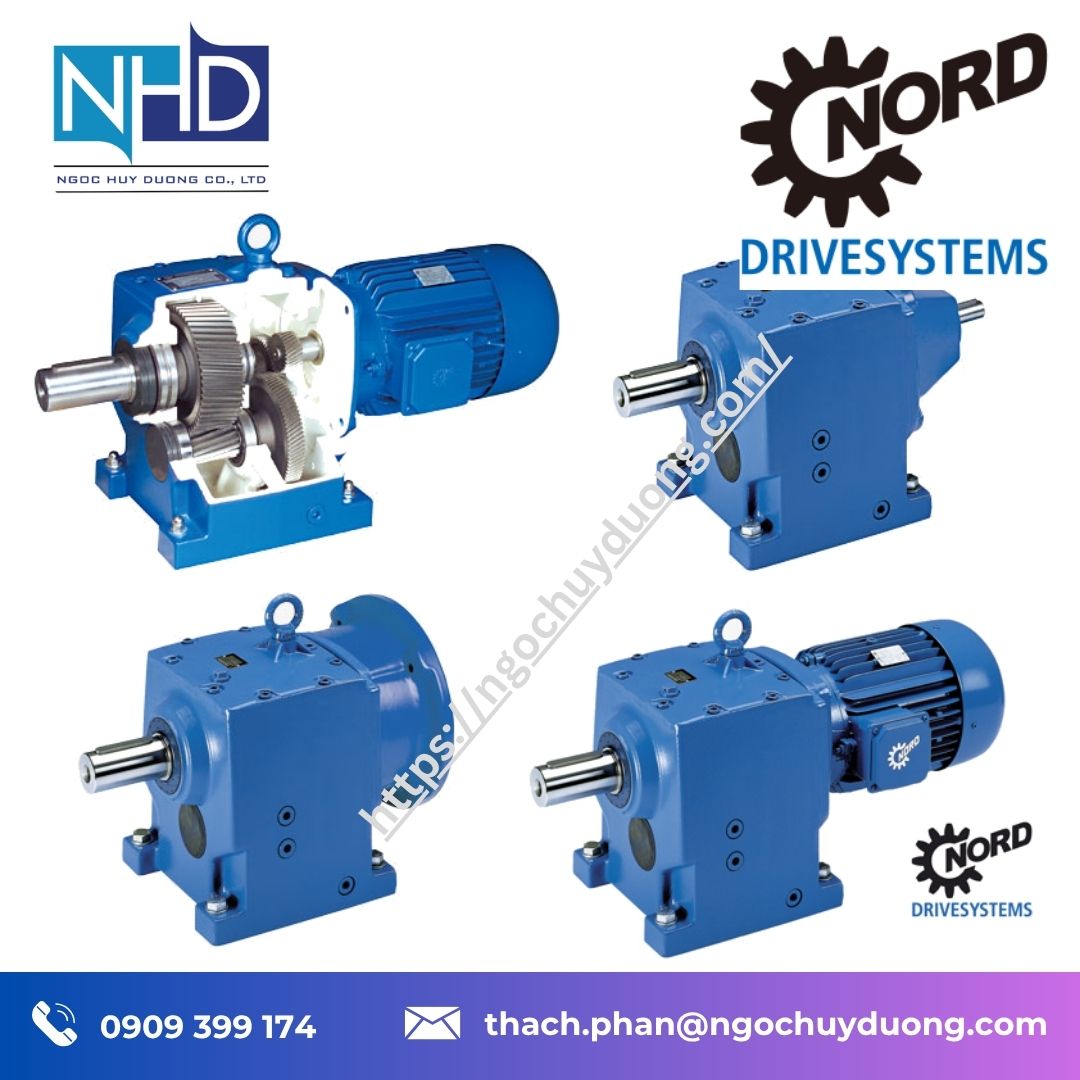 2 Động cơ giảm tốc NORD SK52-160M4 TF giá kho hàng sẵn - Đại lý motor Nord Việt Nam