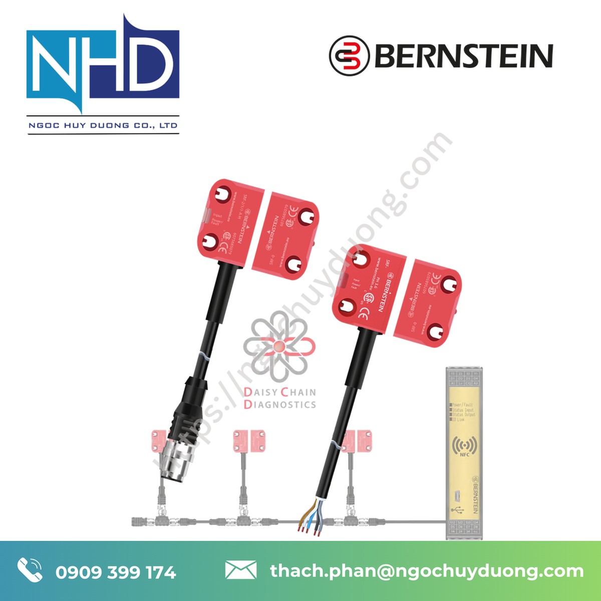Cảm biến an toàn không tiếp xúc BERNSTEIN SRF – Giá tốt