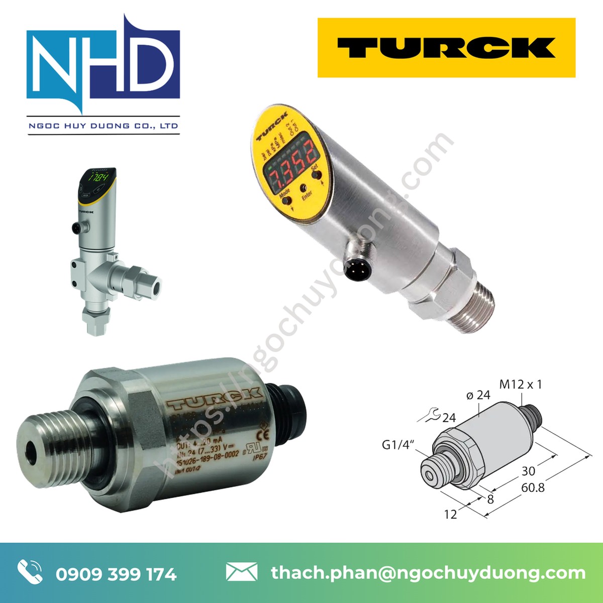 Cảm biến áp suất TURCK PT6R-1004-I2-H1143 Giá tốt