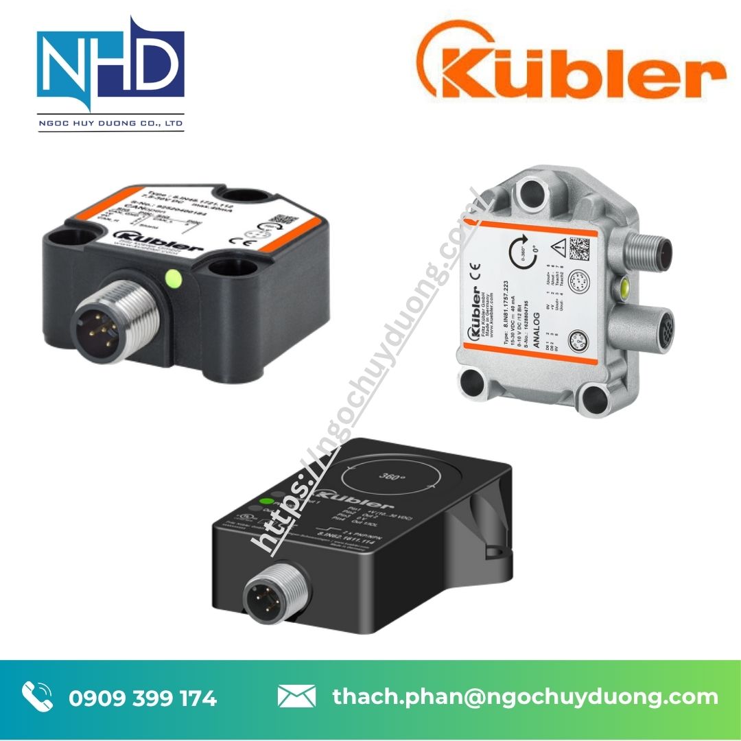 Cảm biến góc nghiêng Kübler IN48 – CANopen, J1939, Modbus