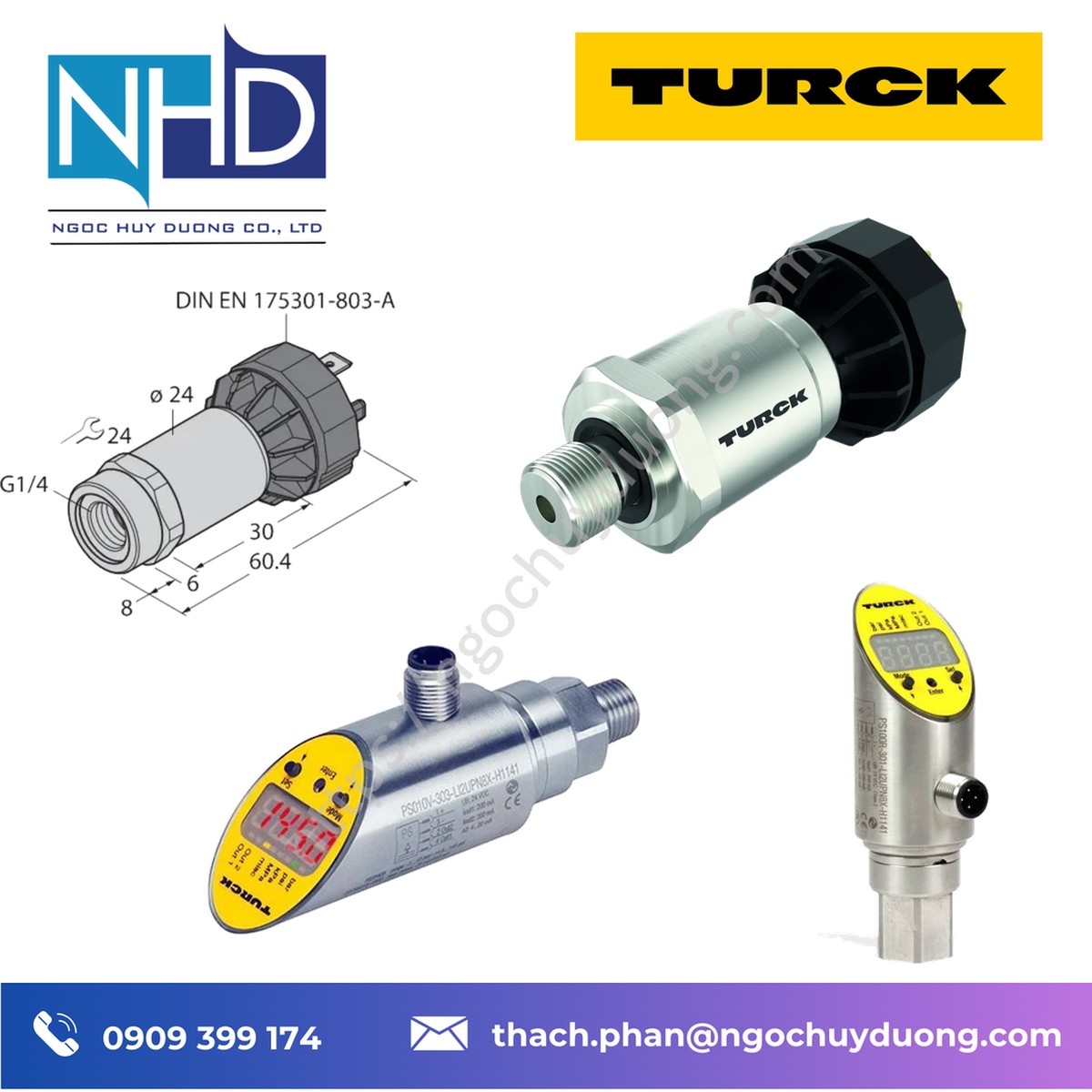 Cảm biến áp suất TURCK PT6R-1004-I2-H1143 Giá tốt - Ảnh 3