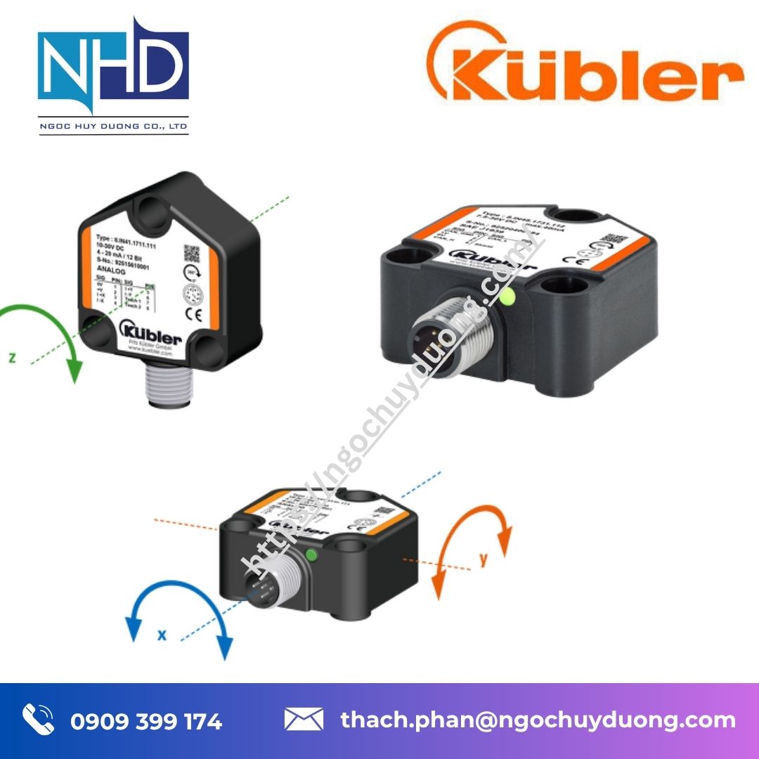 Đại lý giá tốt Cảm biến góc nghiêng Kübler IN48 – CANopen, J1939, Modbus