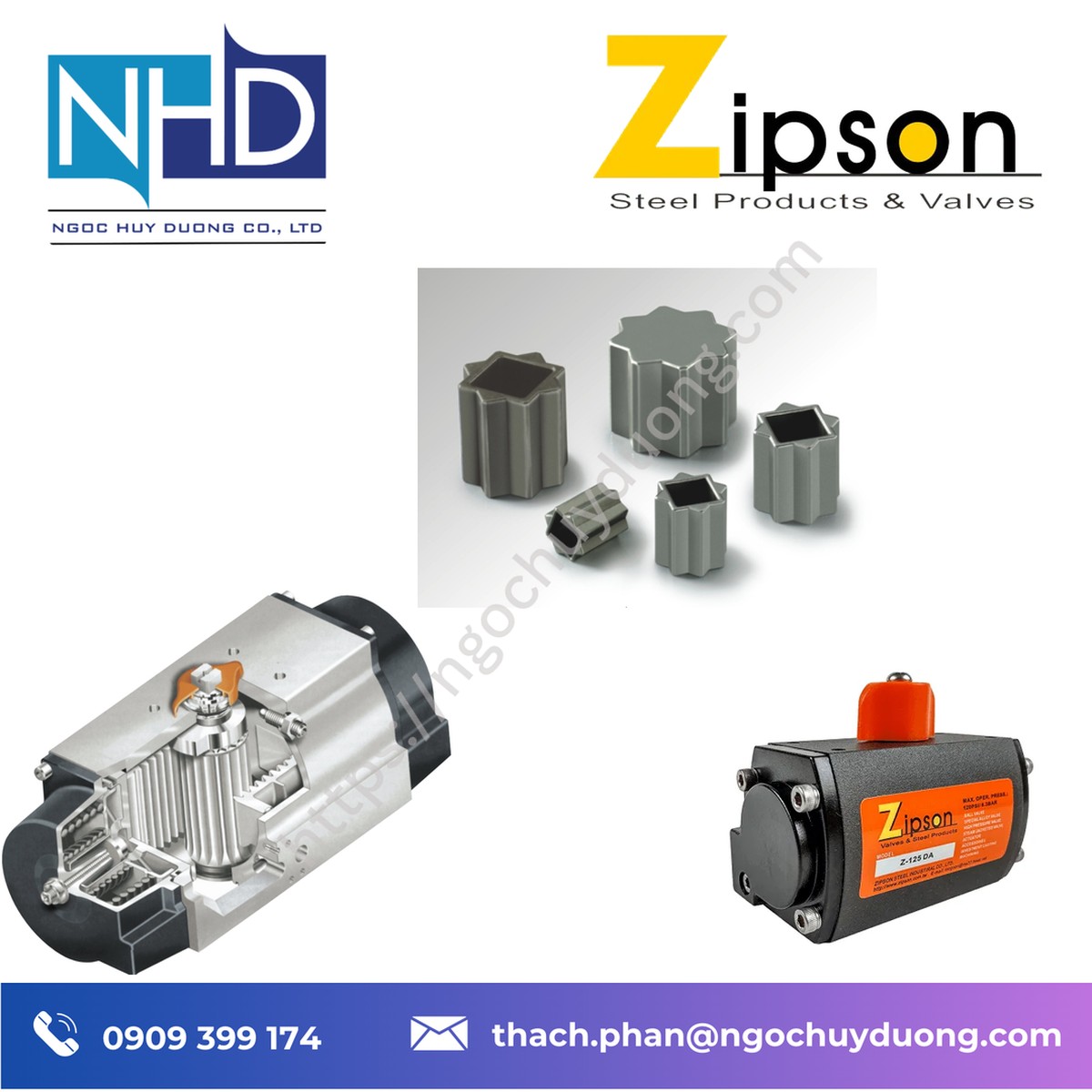 Đại lý thiết bị bộ truyền động khí nén Zipson Z-250 DA - Ảnh 3