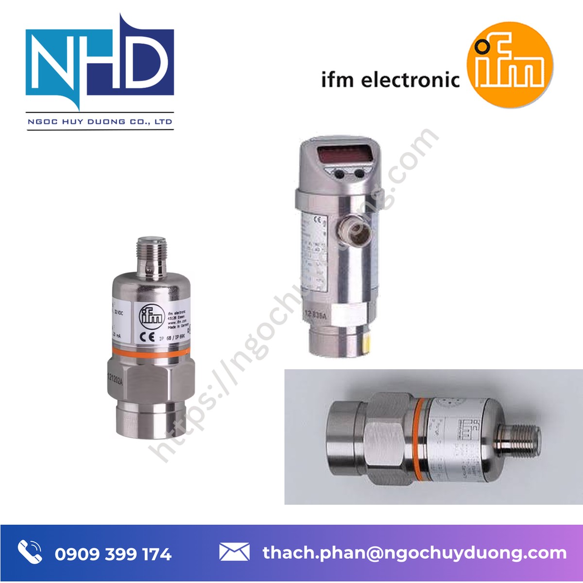 Đại lý giá tốt Đại lý thiết. bị cảm biến áp suất IFM PA3027