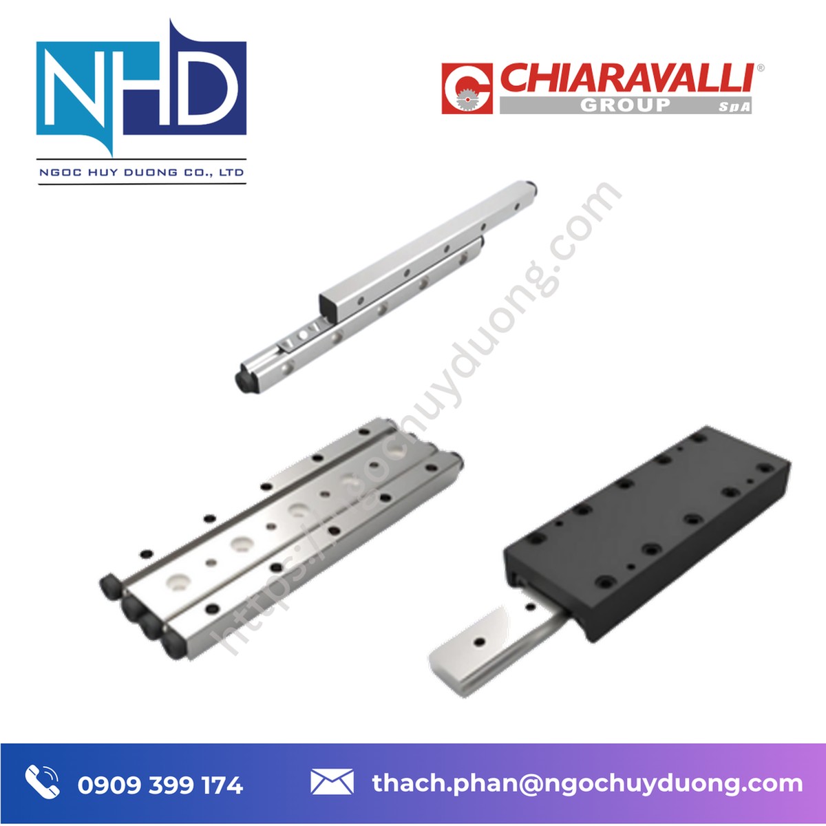 Đại lý giá tốt Thanh dẫn hướng con lăn Chiaravalli CLC – Báo giá nhanh