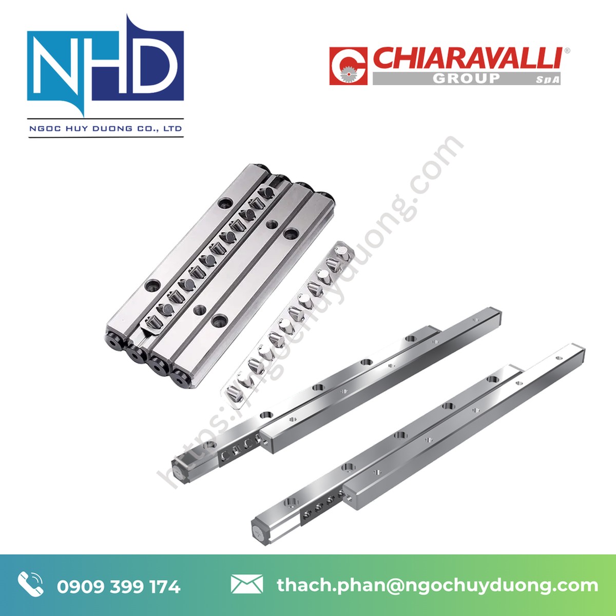 Thanh dẫn hướng con lăn Chiaravalli CLC – Báo giá nhanh