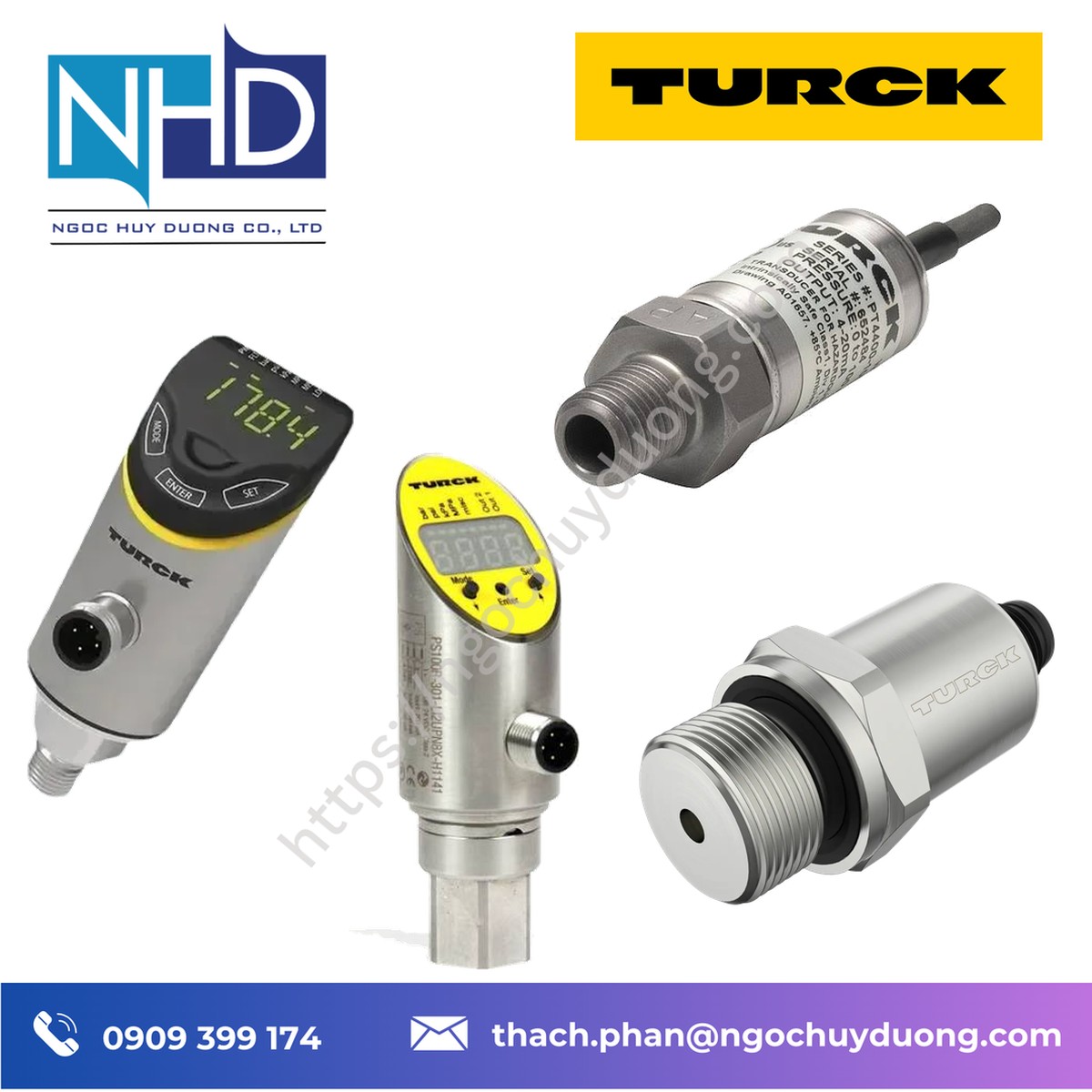 Tổng kho hàng sẵn Cảm biến áp suất TURCK PT6R-1004-I2-H1143 Giá tốt