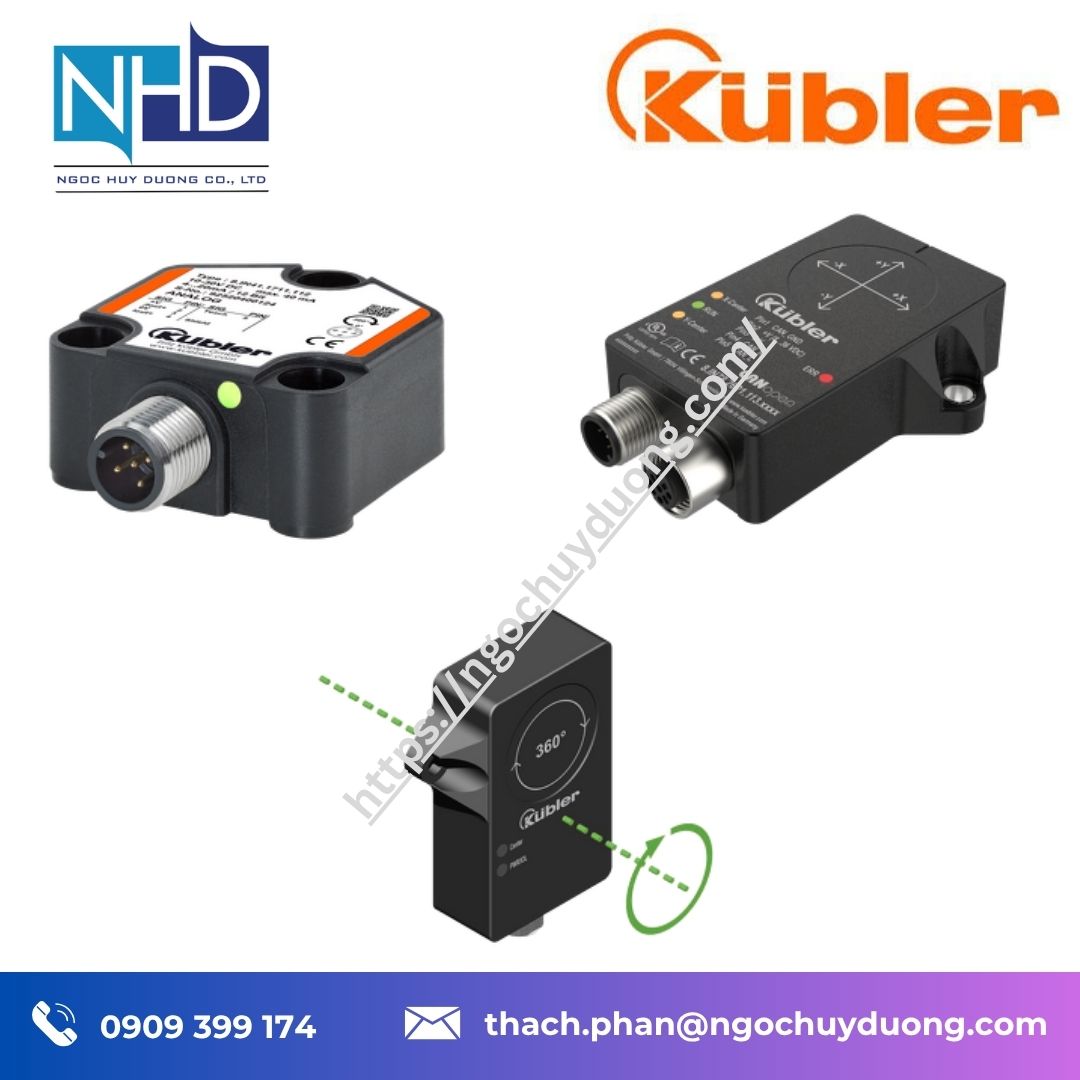 Tổng kho hàng sẵn Cảm biến góc nghiêng Kübler IN48 – CANopen, J1939, Modbus