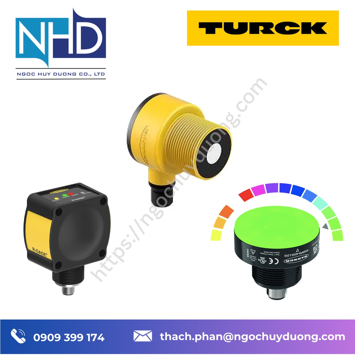 Tổng kho hàng sẵn Cảm biến radar TURCK Q90R-4040-6KIQ chính hãng