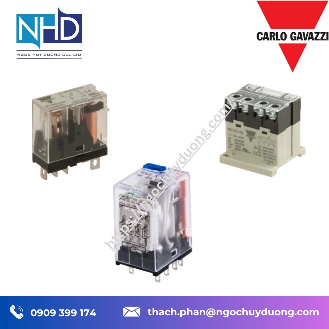Tổng kho hàng sẵn Rơ le công nghiệp Carlo Gavazzi – Chính hãng