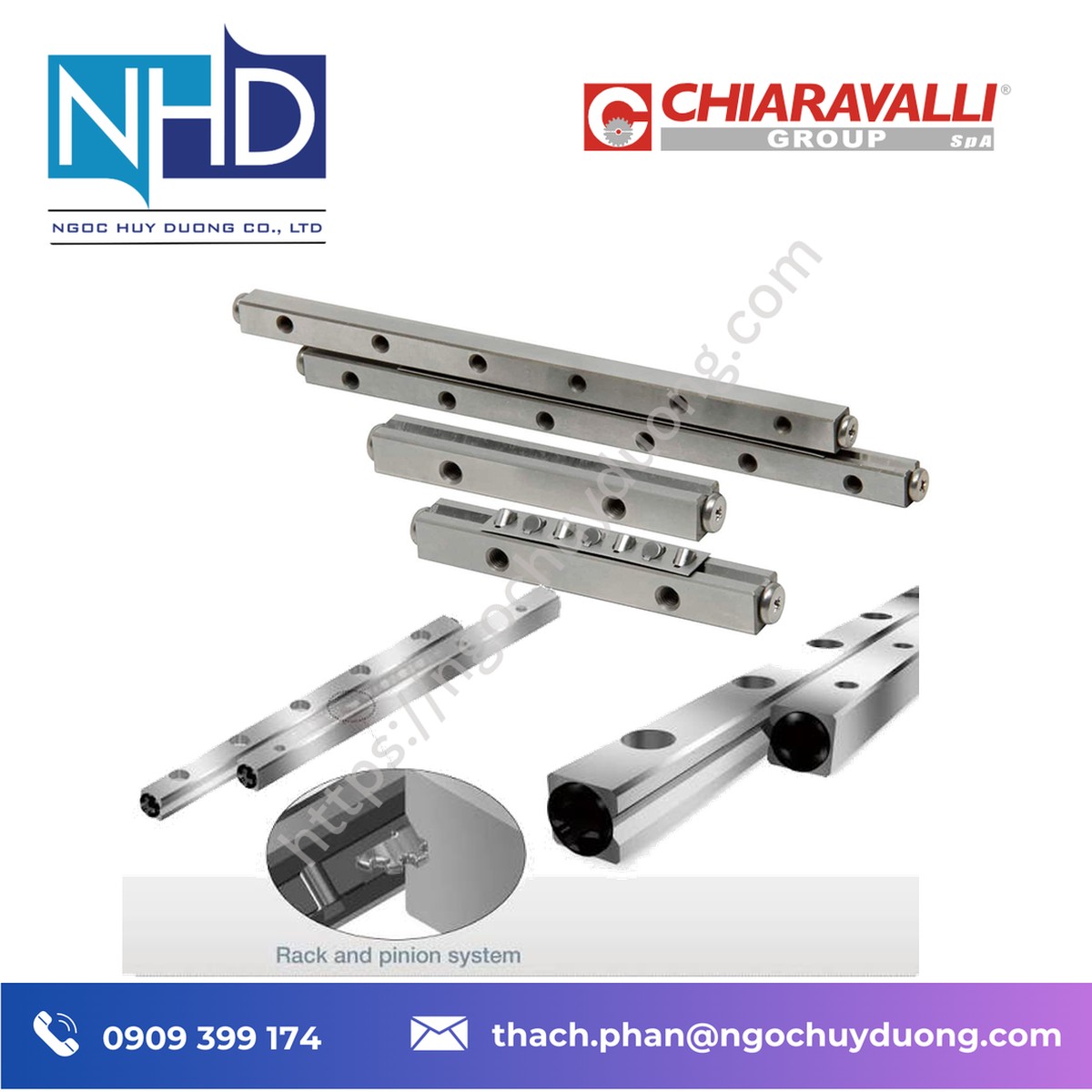 Thanh dẫn hướng con lăn Chiaravalli CLC – Báo giá nhanh - Ảnh 2